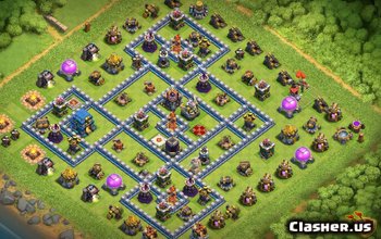 town hall 12, war/trophy base layout #2019