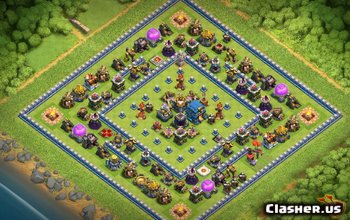 town hall 12, farming/trophy/war base layout #2045