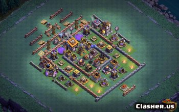 builder hall 9, builder/trophy/hybrid base layout #2059