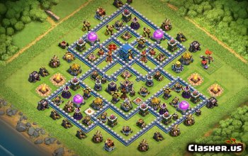 town hall 12, farming/trophy/hybrid/war base layout #2072