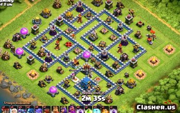 town hall 12, trophy/war base layout #2082