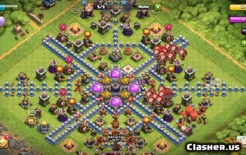 town hall 12, funny/farming/hybrid base layout #2111