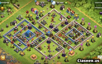 town hall 12, trophy/war base layout #2120