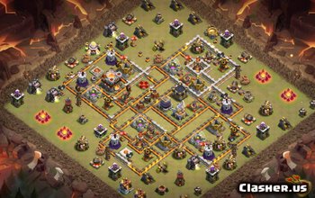 town hall 11, farming/war base layout #2121