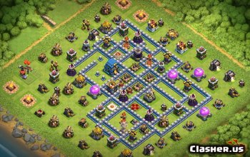 town hall 12, war/trophy base layout #2138