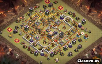 town hall 11, farming/trophy/war base layout #2142