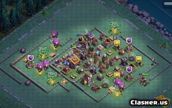 builder hall 9, builder/farming/trophy base layout #2158