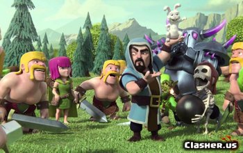 wizard rabbit, wall breaker, archer, barbarian, pekka #2274