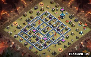 town hall 13, war/trophy base layout #2711