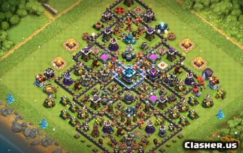 town hall 13, farming/trophy base layout #2725