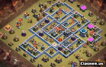 town hall 13, war/trophy base layout #2735