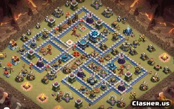 town hall 13, war/trophy base layout #2753