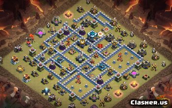 town hall 13, war/trophy base layout #2771