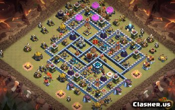 town hall 13, war/trophy base layout #2927