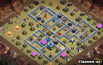 town hall 13, war/trophy base layout #2965