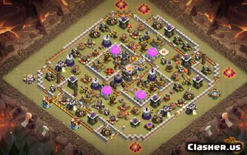 town hall 11, farming/trophy base layout #2970