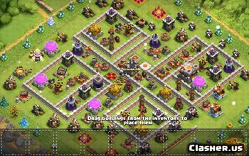 town hall 11, war/trophy base layout #2971