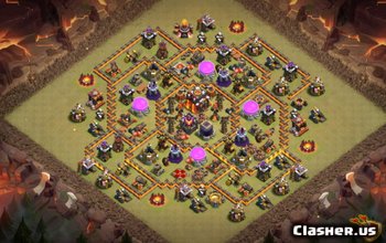 TH10 Clash of Clans Base Layouts: War, Trophy & Farming #3008