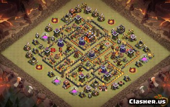 Aspecte și hărți de bază Clash of Clans TH10 - Copiați acum! #3011