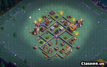 Základní rozvržení a mapy Clash of Clans BH6 – nejlepší farmaření a trofeje #3031