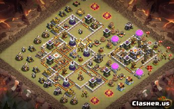 TH11 Clash of Clans Base Layouts & Maps - War & Trophy #3051