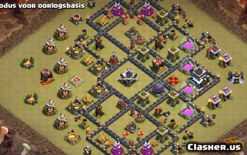 TH9 Clash of Clans Base Layouts - Farm & Trophy Maps #3061