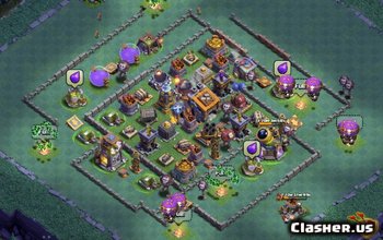 Nejlepší Clash of Clans TH9 & Builder Base Layouts – V34 #3102