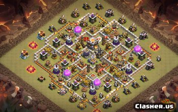 TH11 Farming and Trophy Base Layouts pro Clash of Clans #3112