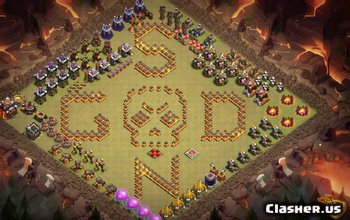 Clash of Clans TH10 Base Layouts & Fun Troll Maps #3188