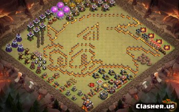 Aspecte de bază TH10 Clash of Clans și modele de troli distractive #3194