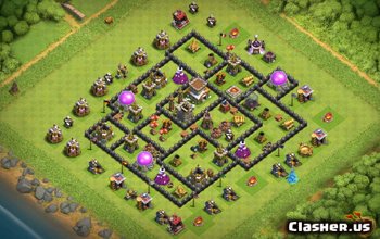 Clash of Clans TH8 Base Layouts: War, Farming & Trophy Maps #3202