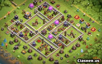 TH11 Base Base v204: Clash of Clans-indelingen en kaarten #3214