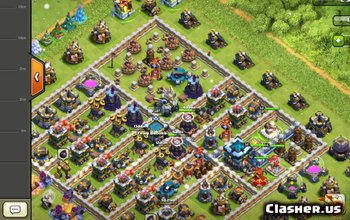 TH13 Clash of Clans-basisindelingen: trofee-, oorlogs- en hybride kaarten #3217