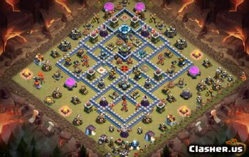 TH13 Clash of Clans Base Layouts: War & Trophy Maps #3233