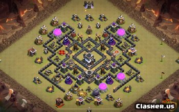 TH9 Clash of Clans Base Layouts: War, Trophy & Home Maps #3278