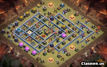 TH13 Clash of Clans Base Layouts: War & Trophy Maps #3318
