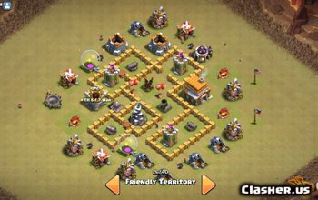 Clash of Clans TH5 Base Layouts: War & Trophy Maps #3357