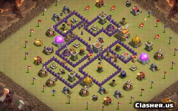 TH7 Base Layouts & Maps for Clash of Clans - Town Hall 7 #3359