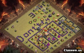 TH11 Clash of Clans Base Layouts: Funny & Hybrid Maps #3363