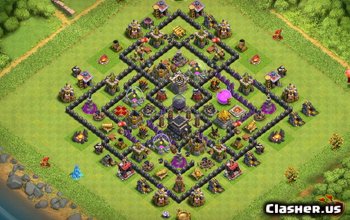 Clash of Clans TH9 Base Layouts: Farming, Trophy, War Maps #3365