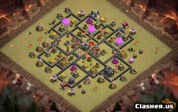 TH9 Farming Base Layouts for Clash of Clans - Easy Copy! #3372