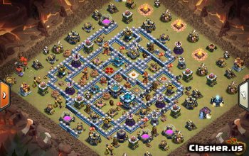 Clash of Clans TH13 Base Layouts: War & Trophy Maps #3407