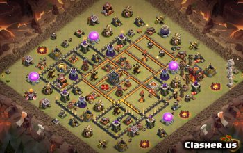 TH10 Clash of Clans Aspecte de bază și hărți - Ghidul v75 #3408