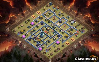 Aspecte de bază TH13 pentru Clash of Clans: Trophy & War Maps #3411