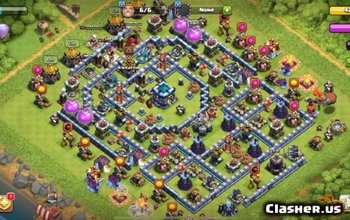 TH13 Clash of Clans Base Layouts: Trophy & War Maps #3414