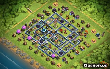 TH13 Clash of Clans Base Layouts: Trophy & War Maps #3415