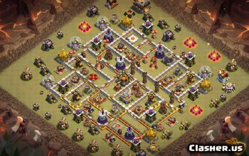 Clash of Clans TH11 Base Layouts & Maps - Primăria 11 #3419