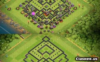 Aspecte de bază TH10 Clash of Clans: trofee și hărți hibride #3473