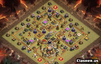 TH11 Clash of Clans-basisindelingen: oorlog, trofee, landbouw #3482