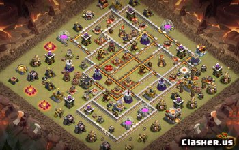 Clash of Clans TH11-basisindelingen en kaarten – Oorlog en trofee #3486